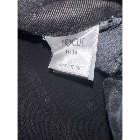 Focus Black Stacked Skinny Flare Double stacked 30 x 38 Jeans - Picture 8 of 10